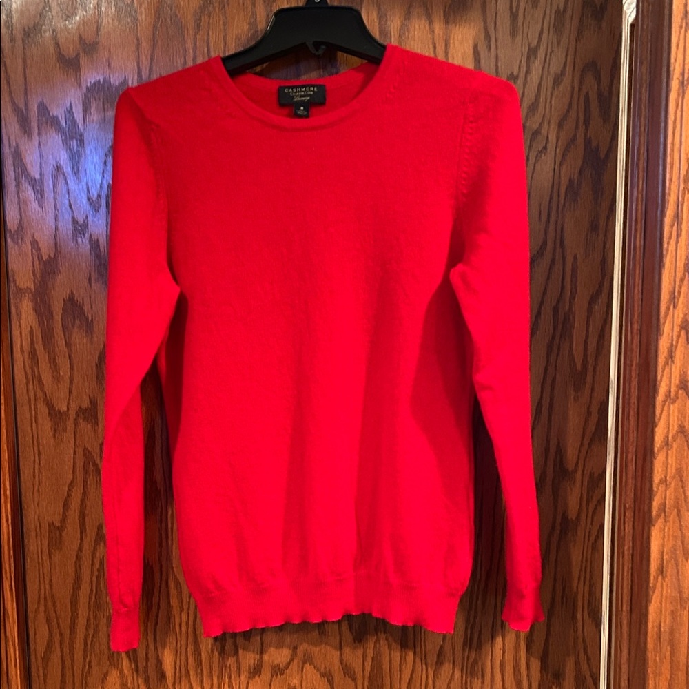 Charter Club Red Crew Neck Sweater
